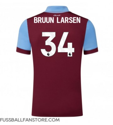 Burnley Jacob Bruun Larsen #34 Replik Heimtrikot 2023-24 Kurzarm